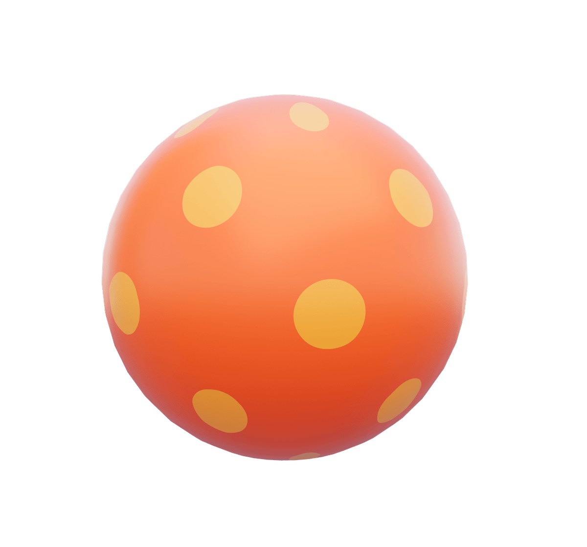 Orange spotted ball